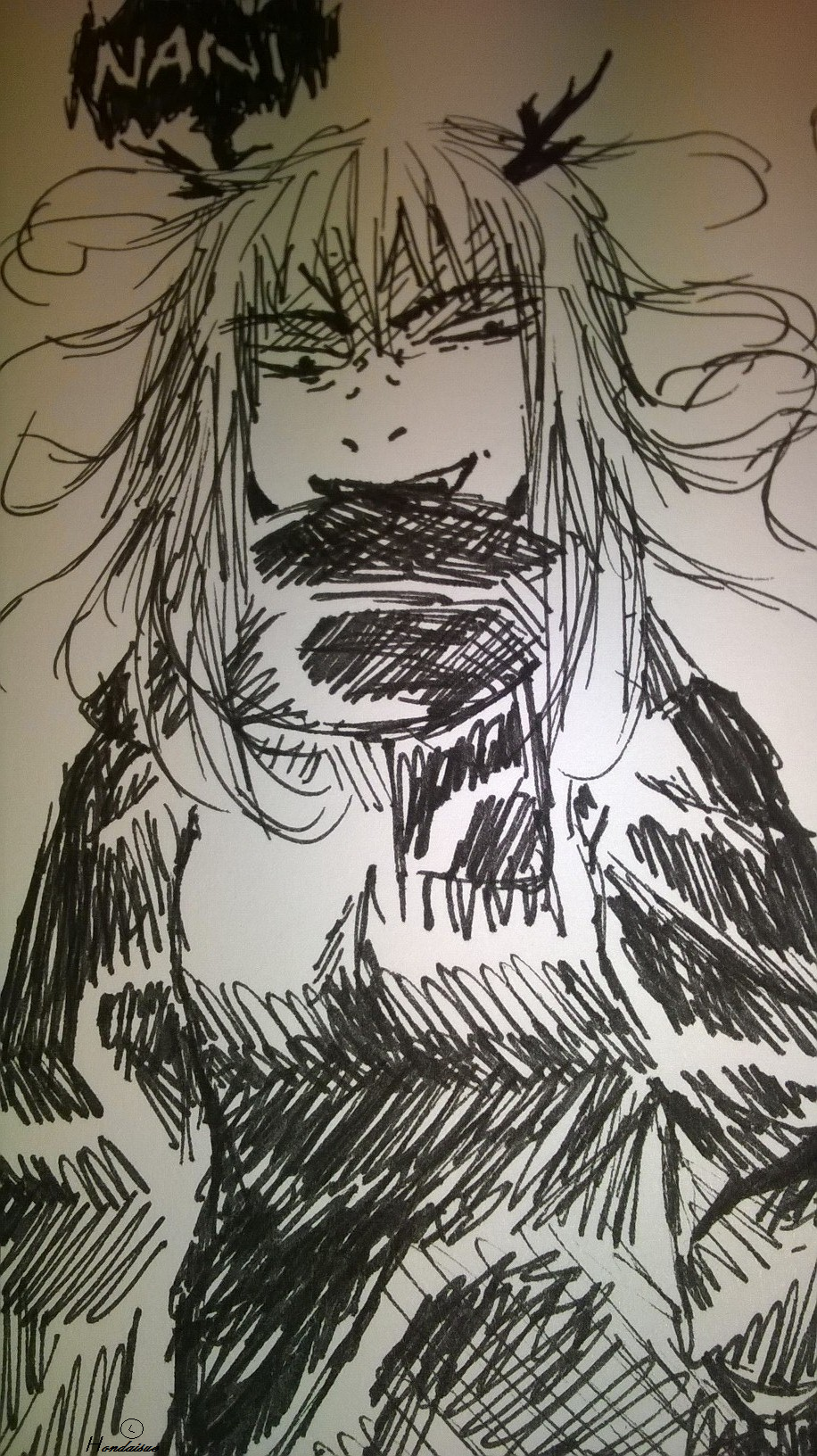 My oc old (paper version) And new version of it.i just wanted to try new version