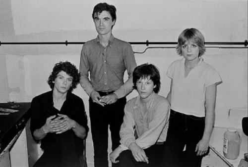 postpunkyboy:Talking Heads in their dressing room at the Roundhouse, London 1979©  Chalkie Davies