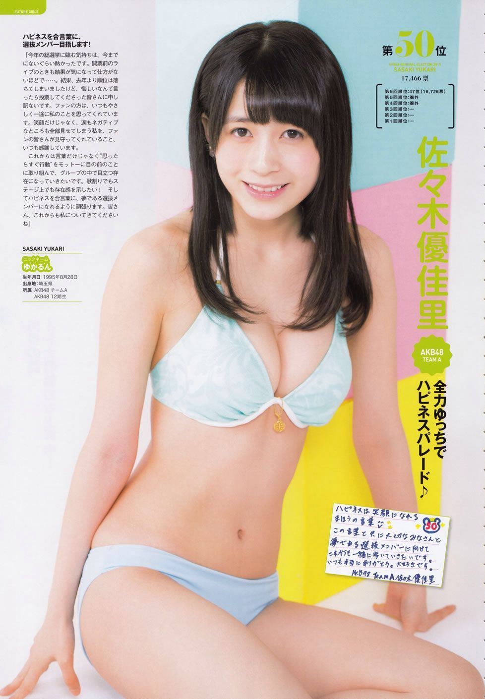 Kono Mune No Barcode Akb48総選挙 水着サプライズ発表15 佐々木優佳里 Via Kono Mune No Barcode Akb48総選挙 水着サプライズ発表15 佐々木優佳里 Via