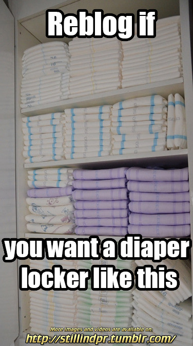 icklespace:  yobnor:  albertilio23:  andreu71:  stillindpr:  Reblog if you want a diaper locker like