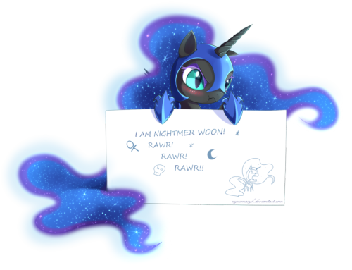 Porn photo that-luna-blog:  Nightmare Moon message by