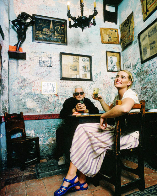 Margaux Hemingway photographed David Hume Kennerly in Havana, Cuba. 1978.