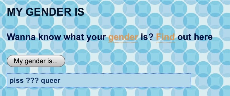 queeromokid:  next time someone on this hellsite tells me my gender is invalid i’m