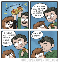 oursuperadventure:  cinnamonroll into my mouthmore comics || commission info || instagram || twitter || facebook || music || shop   