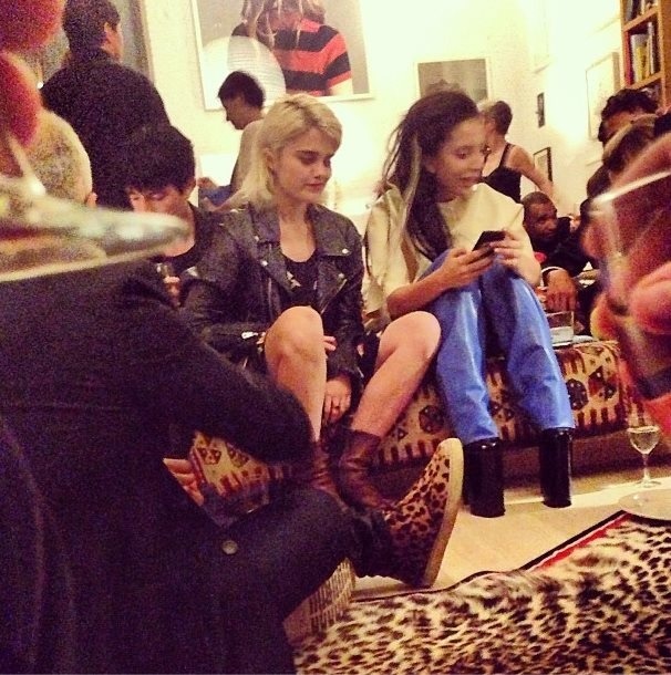 skyferreiranews:  Sky and Lady Gaga at a V Magazine party in New York 