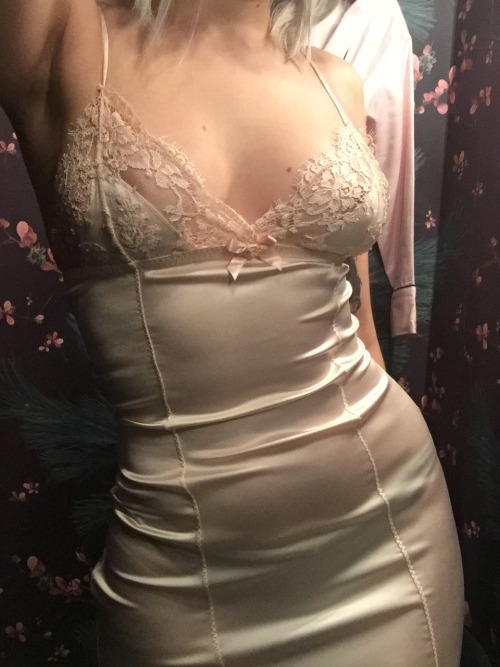 raincoatlover: orgy-hepburn:Agent Provocateur ‘Abbey’ slip. Someone pleeeease get me this  Nice tigh