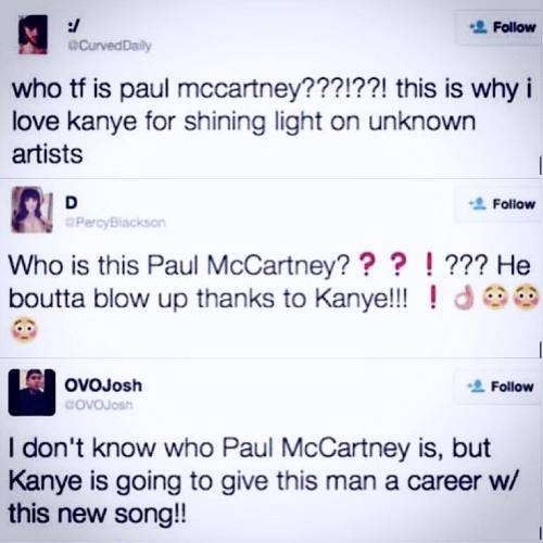 Kanye West and the legendary Paul McCartney release a song together. Kanye fans impressed by their s