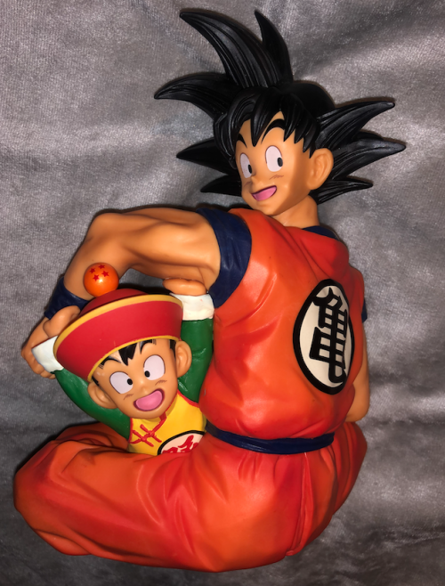 Ichiban Kuji MASTERLISE Son Goku & Gohan Figure & box scanned