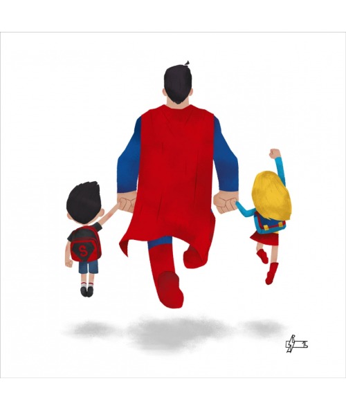 Super Families Prints by Andry Rajoelina at Last Available on French Paper Art Club With Geek-Art.ne