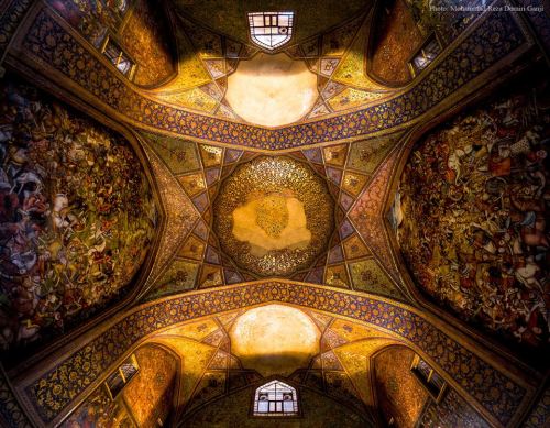 littlelimpstiff14u2:  The Stunning and Very Rare Architectural Photography of Iranian Mosque Interiors by Mohammad Rez Domiri These incredible photos capture the intricate detail of the Middle East’s grandest temples - a kaleidoscope of colours on their