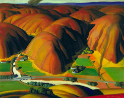 igormaglica:  Ross Dickinson (1903-1978), Valley Farms, 1934.oil on canvas, 39 7/8 x 50 1/8 inches