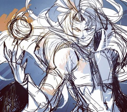 doodlebugdebz: Some sketches of Kefka and Kuja