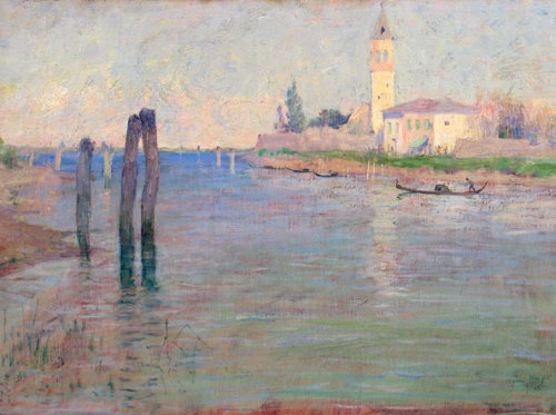 The Gondolier, Venice, 1894, Guy Rose