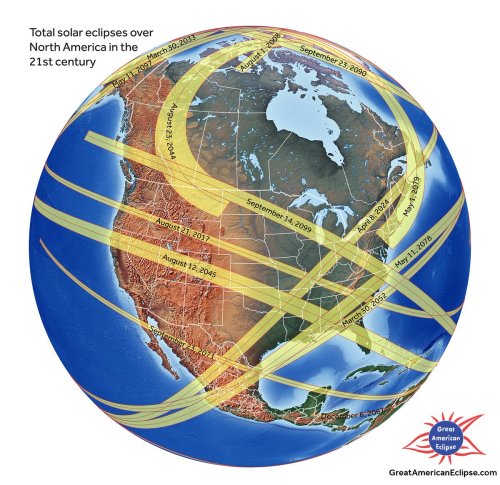 mapsontheweb:  Total solar eclipses over