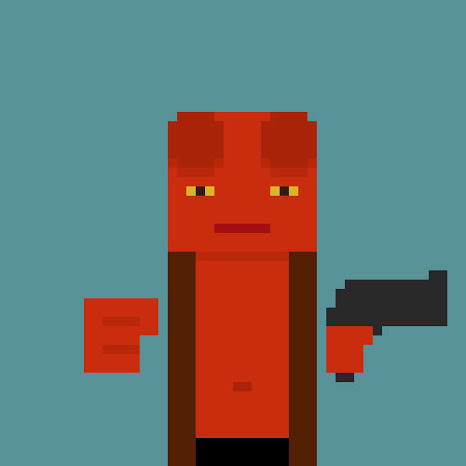 xombiedirge:  Pixel Superheroes by Simon Willsher