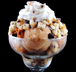 fyeahsundaes:  Mocha Chip Muffin Sundae:Coffee Ice Cream topped with a Dark Chocolate Sauce, Chocolate Chip Muffin Chunks and Dark Chocolate Chips.  uhh hell yeah