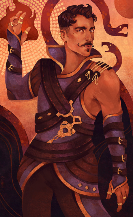 point-maitimo:« — I appreciate that you were willing to come here.— And expose myself to all this exquisite finery and exotic wines? Such hardship. »Dorian is adorable! For some reason, I associate him with violet colors, snakes and as well as with