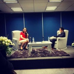 La Senadora Ana Gabriela Guevara en conferencia por el día internacional de la mujer en el INEGI! (en Instituto Nacional de Estadístia y Geografía)