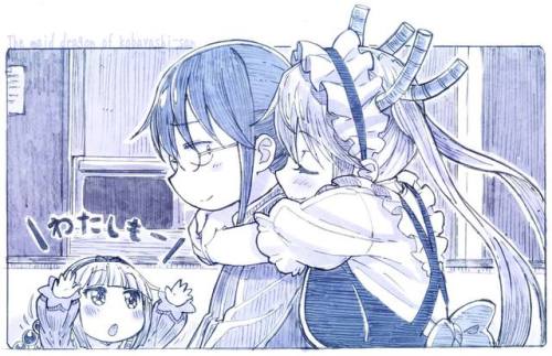 animefemme:Hug [Kobayashi-san Chi no Maid Dragon] (x-post r/Tohru)