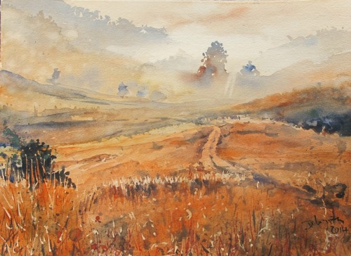 expressions-of-nature:  Watercolor Landscapes by Dieter Wystemp