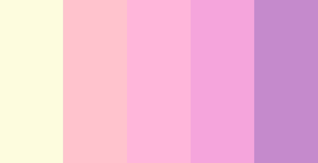 color-palettes: I Smell Like Beef - Submitted by Musical-medic #FDFCDE #FFC3CD #FFB6DA