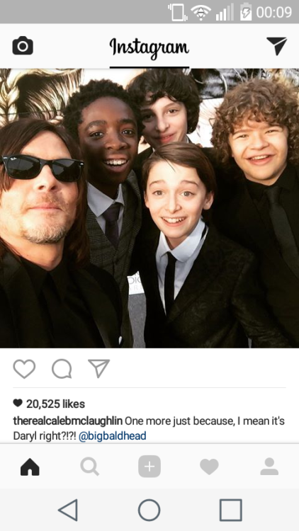 Lil beans with Norman Reedus