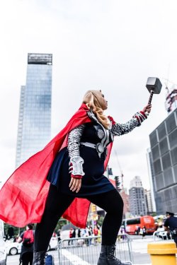 superheroesincolor:  Thor  cosplay by   Maliha Fairooz     New York Comic Con // 2018 Cosplayer   / instagram /   twitter  Get the comics here  [ Follow SuperheroesInColor on facebook / instagram / twitter / tumblr ] 