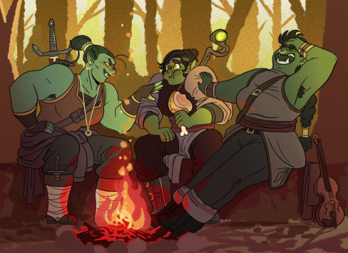 canadian-witch: Someone start a campaign that’s just all orc ladies and then commission me to 