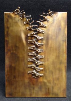 ollebosse:    ZIP bronze sculpture. by johnstonsculpture