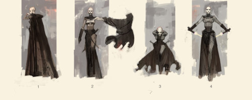alwaysstarwars:  Stunning concept art for a female Sith by Dermot Power These illustrations, originally developed for Attack of the Clones, would later be used as the basis for Asajj Ventress. 