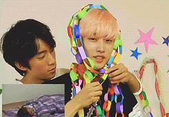 greyjoyofpyke:  jinyoung began to decorate himself so gongchan decided to help out