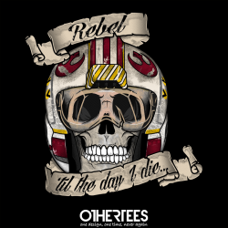 othertees:  &ldquo;Rebel Helmet&rdquo; by RebelArt T-shirt on sale until 29 June on OtherTees &ldquo;Reblog&rdquo;/&ldquo;Like&rdquo; this post for a chance at a FREE TEE this upcoming weekend. We’re giving away one free tee to one lucky rebloger/liker