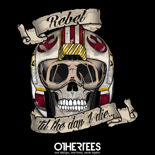 othertees:  “Rebel Helmet” by RebelArt T-shirt on sale until 29 June on OtherTees “Reblog”/“Like” this post for a chance at a FREE TEE this upcoming weekend. We’re giving away one free tee to one lucky rebloger/liker