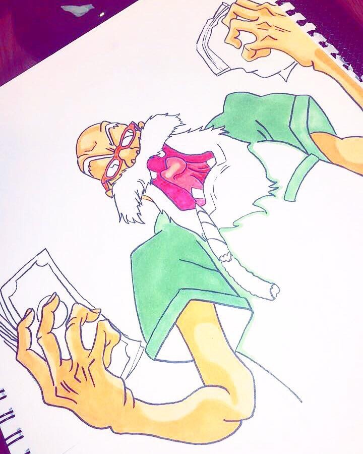 kingtaytheartist:  Throwback piece I call it OG trap Roshi   Just a black artist