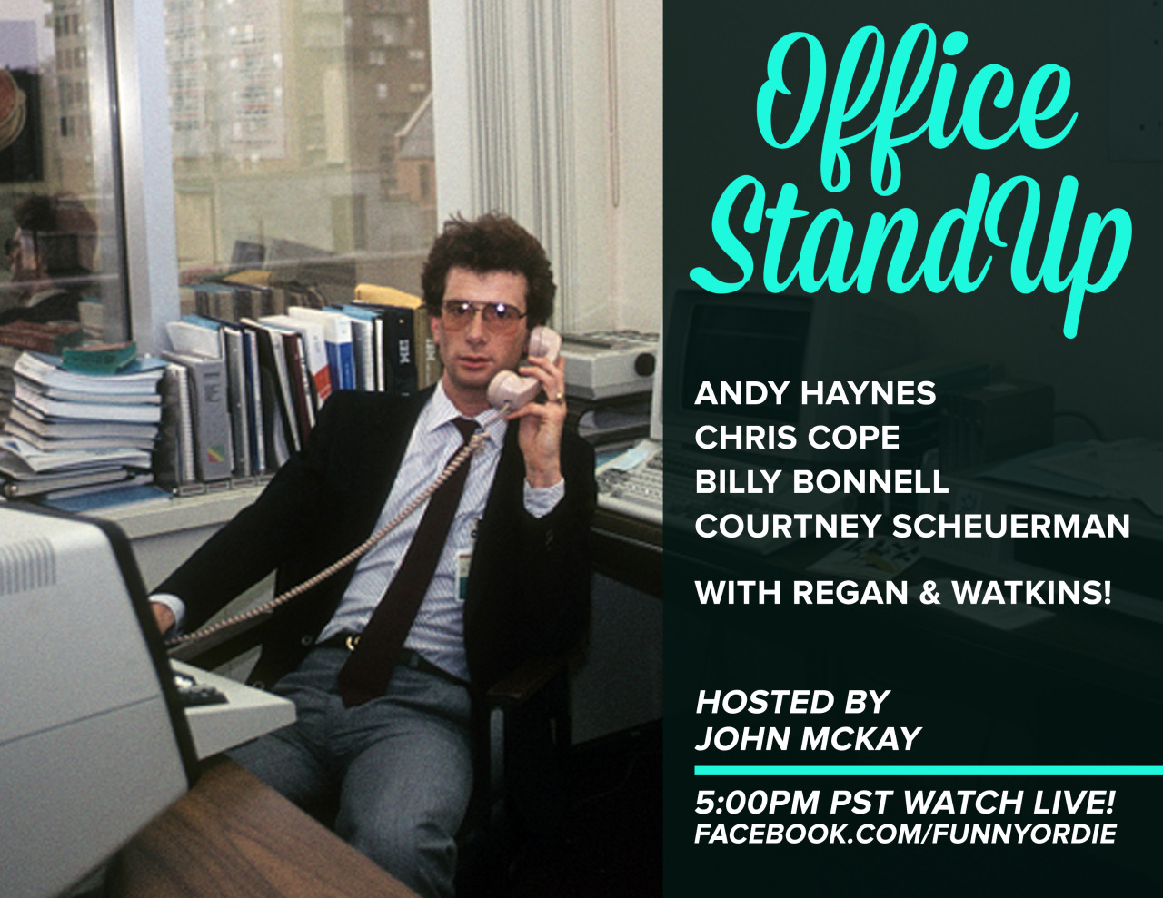 Tune in to our Facebook today at 5 p.m. PST for a LIVE standup comedy show from the FOD office!