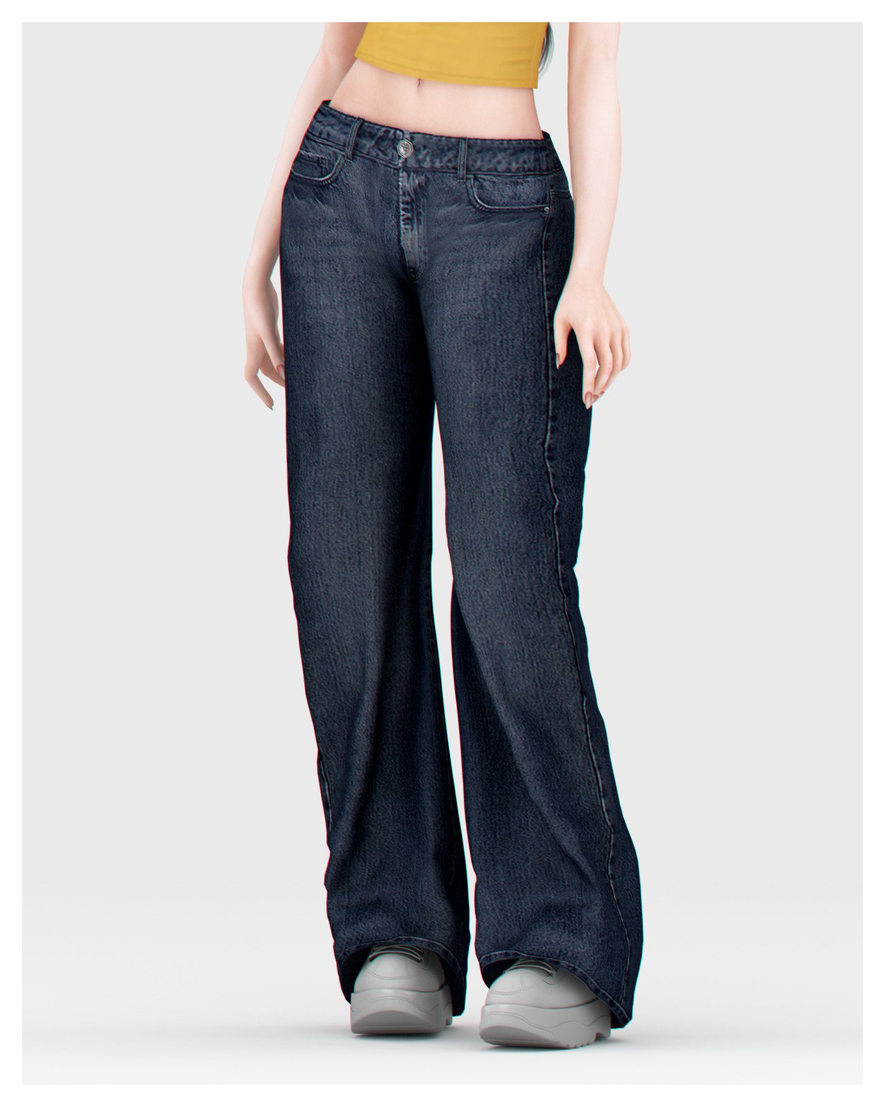 Low Rise Straight Jeans - The Sims 4 Create a Sim - CurseForge