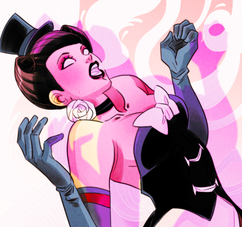 namors:  ↳ Zatanna Zatara + Bunny Constantine in DC Bombshells #29 