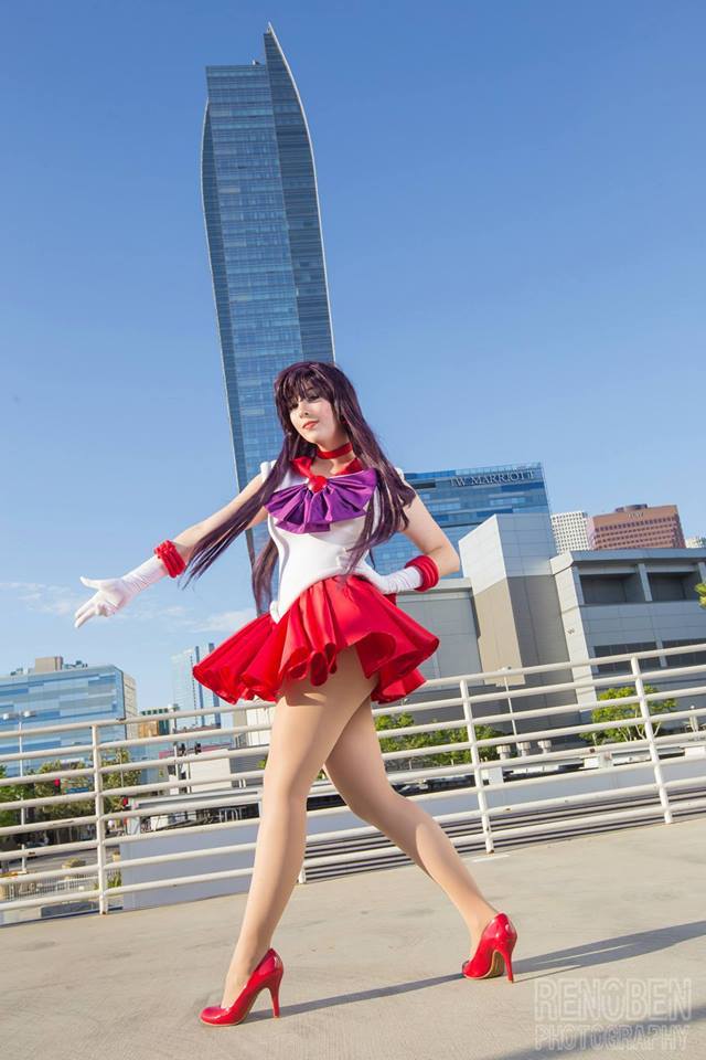 kamikame-cosplay:  Monika Lee as new Sailor Mars cosplay shot! New Sailor Mars shot!