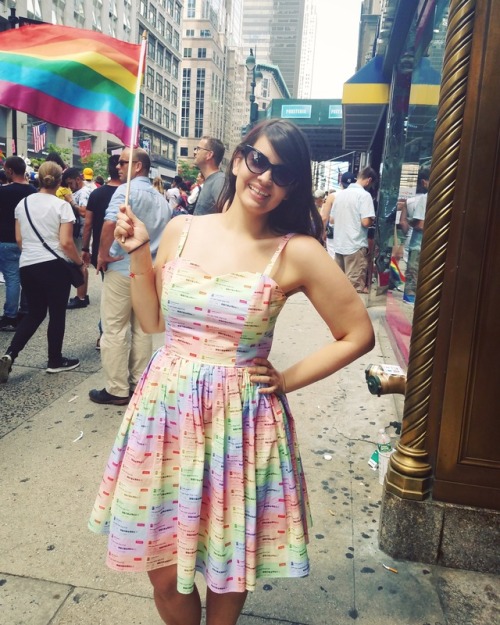 safetylights:heykaylabeth:This year’s Pride dress somebody send this to leslie jones