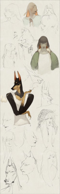 whitefoxcub:  -Jack Sketches-  A sketch dump of some potential future webcomic characters &lt;3  You may be able to view the picture properly here~ :-)  Thanks for viewing! &lt;3  