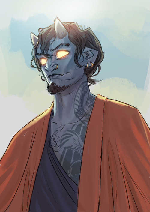 monoflaxart:New adventure, new DnD character! This one’s called Lucas, or Luke for short. The 