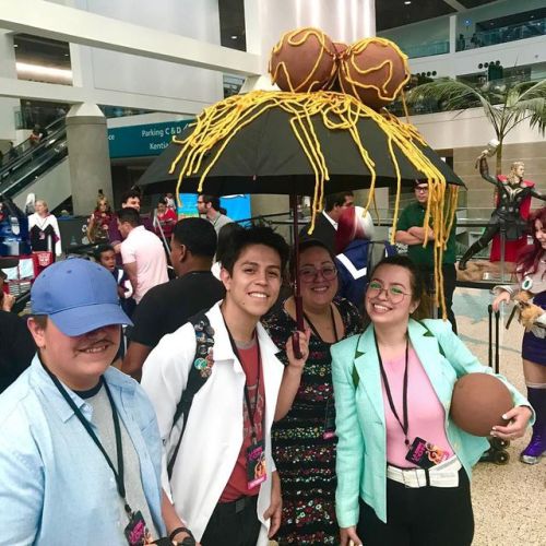 Cloudy with a Chance of Meatballs cosplay at L.A. Comic Con 2019. #comicconla #comicconla2019 #lacc2