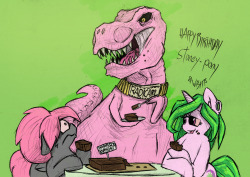 stoney-pony:  &ldquo;Mmmh these are really fine brownies. Damn, even Radicarl showed up&rdquo; -Stoney &ldquo;What the hell did I put in these?&rdquo; - Wingbella &ldquo;Gray really isn&rsquo;t your color, mmmhmmmmmmm guuuuuuuuurl&rdquo; -Radicarl ——