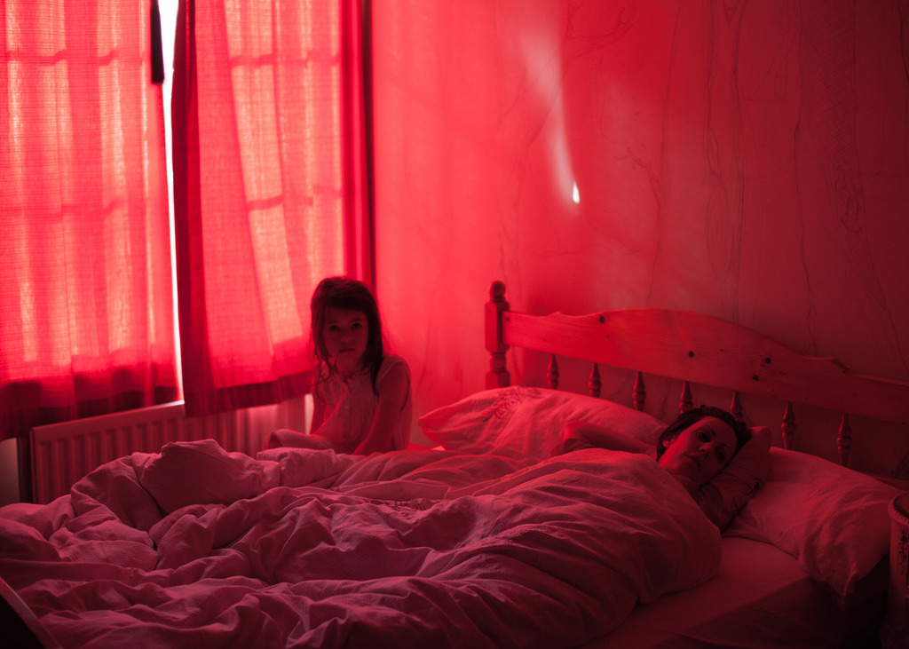 slanting:    Dan Banda Lee, Red Room, 2013  