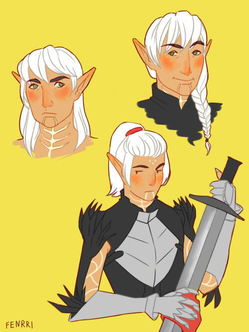 fenrri: fenris with long hair FENRIS WITH LONG HAIR