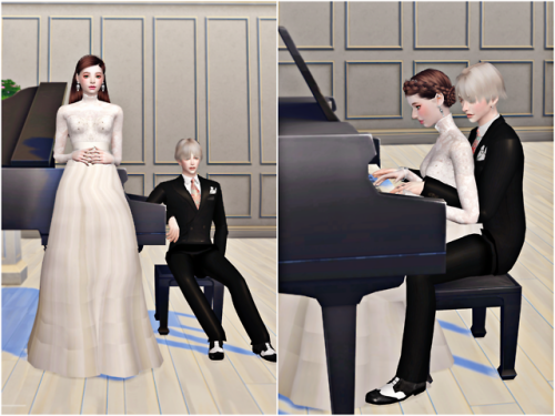 sakuraijun-sims:  [SakuraiJ]Piano&Wedding ❤Please use Andrew’s pose payer and Teleport Any Sim❤ 