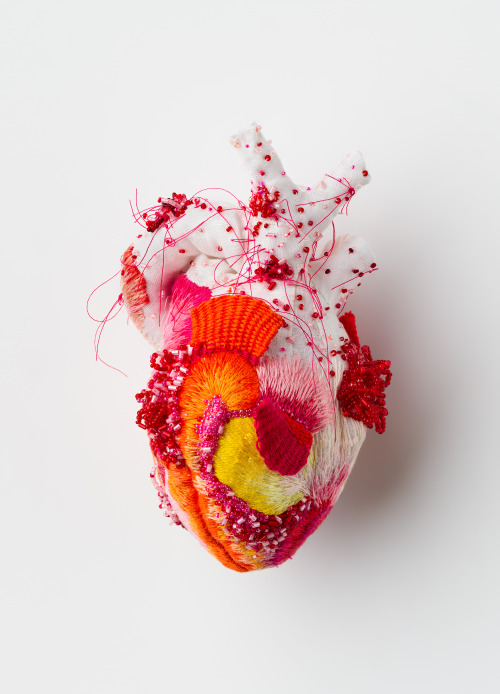 itscolossal:Elaborately Embellished Heart Sculptures by Ema Shin Reflect On the Anonymous Legacies o