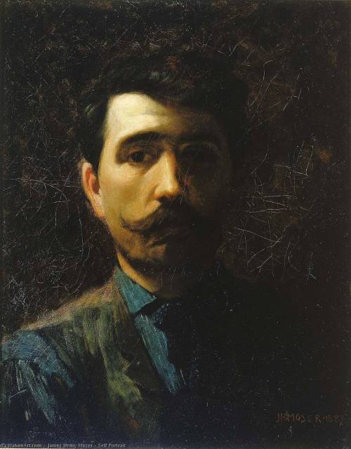 portraituresque:  Self Portrait by James Henry Moser