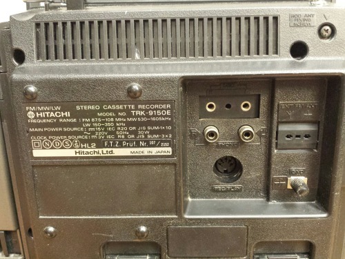Hitachi TRK-9150E Ghetto Blaster, 1980