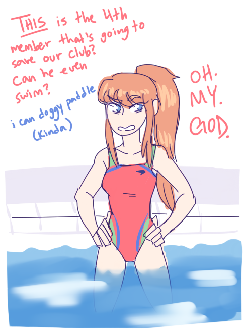 nastypremiumbuffbabes:  really poorly thought out swimming club au